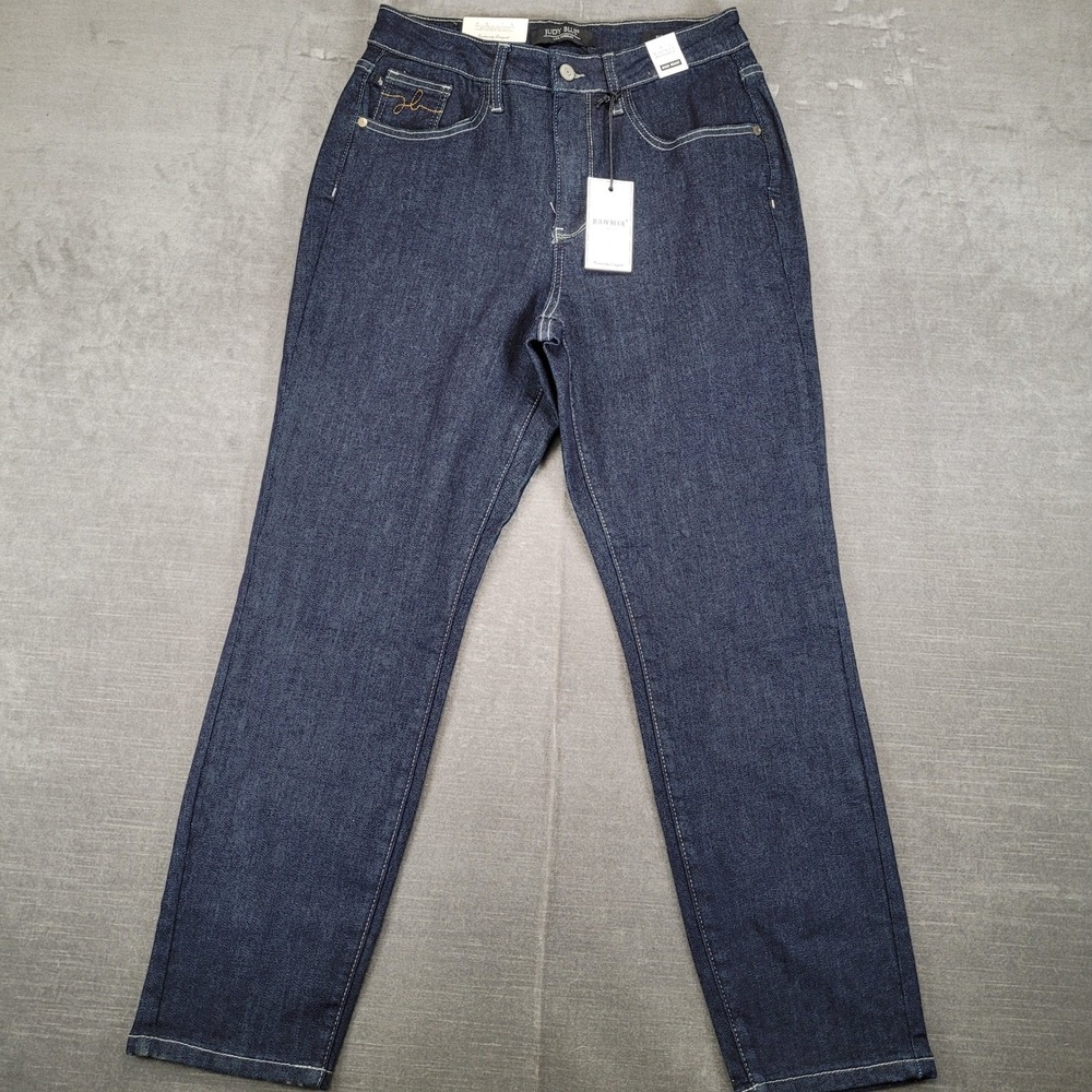 Judy Blue Womens High Waist Mom Jean Denim Jeans‎ Dark Wash New